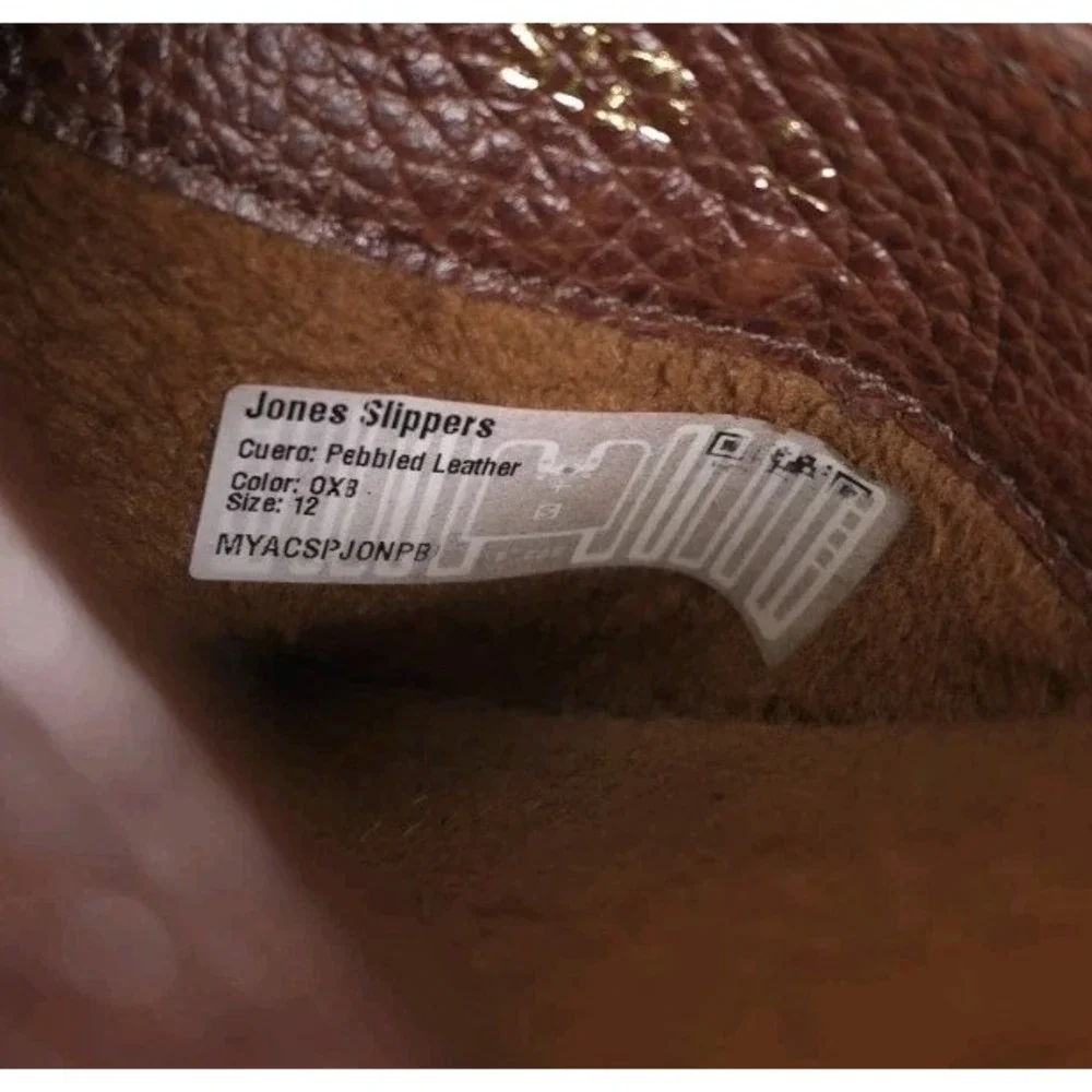 Beckett Simonon Jones Brown Leather Slip-On Slippers Size 12M